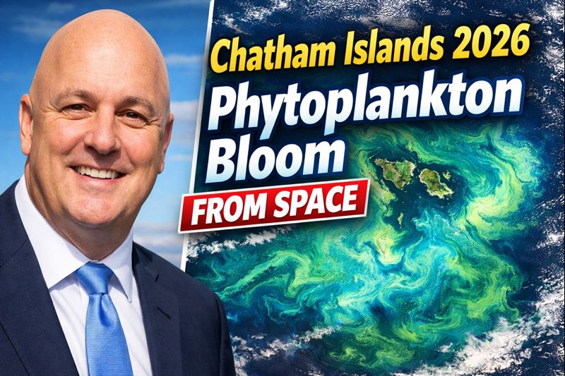 Chatham Islands 2026 Phytoplankton Bloom from Space Satellite Photos & Environmental Insights