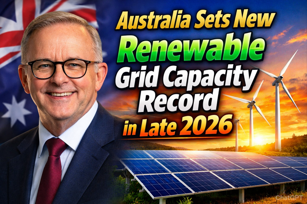 Australia Sets New Renewable Grid Capacity Record in Late 2026 What It Means