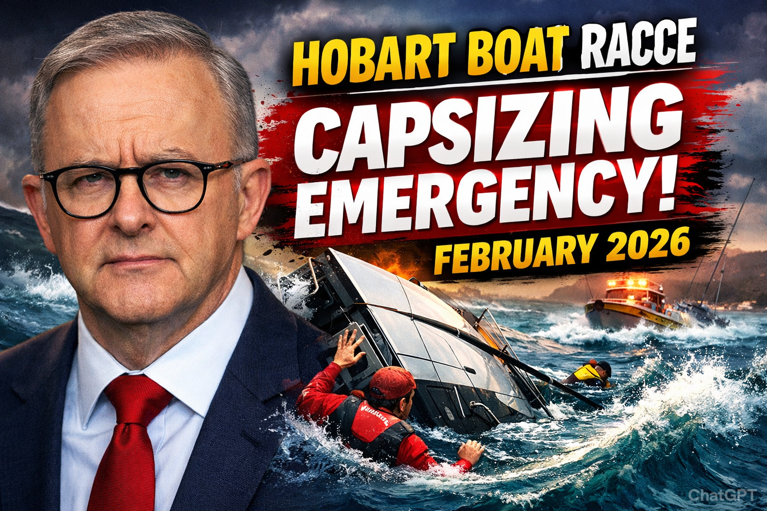 Hobart Boat Race Capsizing Emergency February 2026 Dramatic Rescue Operation Unfolds