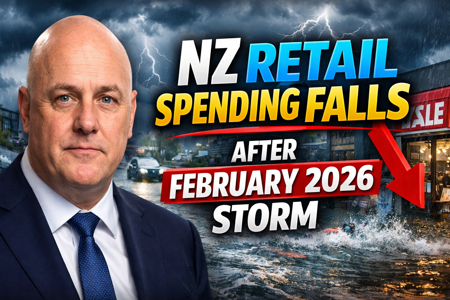 NZ Retail Spending Falls After February 2026 Storm — Full Impact Explained