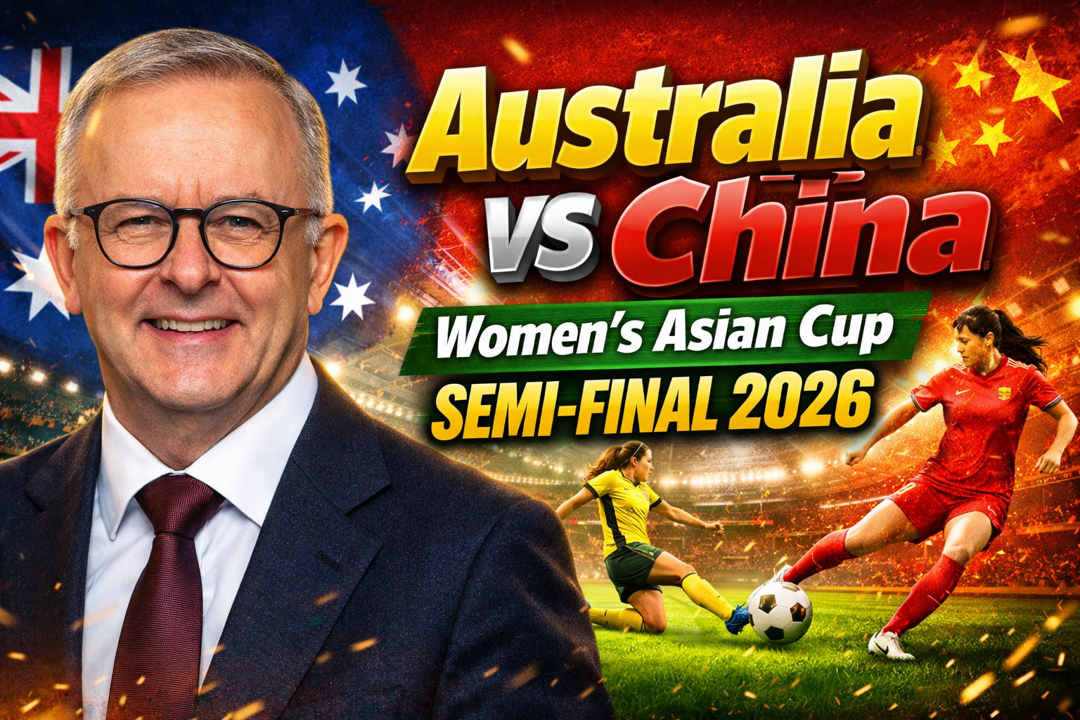 Australia vs China Women’s Asian Cup Semi-Final 2026 Matildas Set for Perth Stadium Clash, Sam Kerr Injury Update