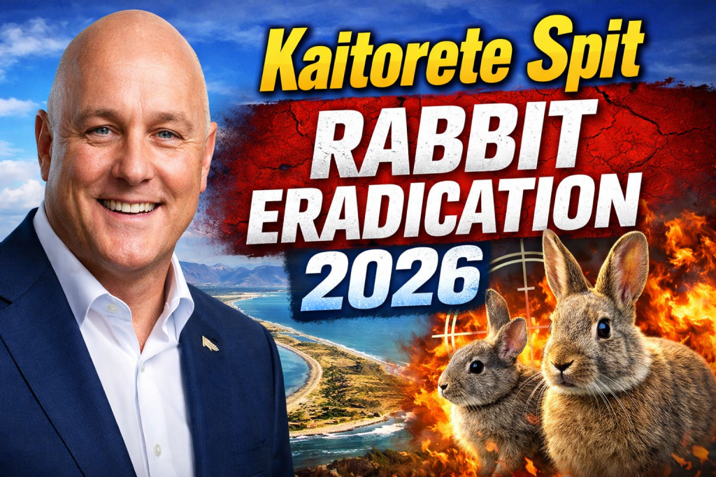 Kaitorete Spit rabbit eradication 2026