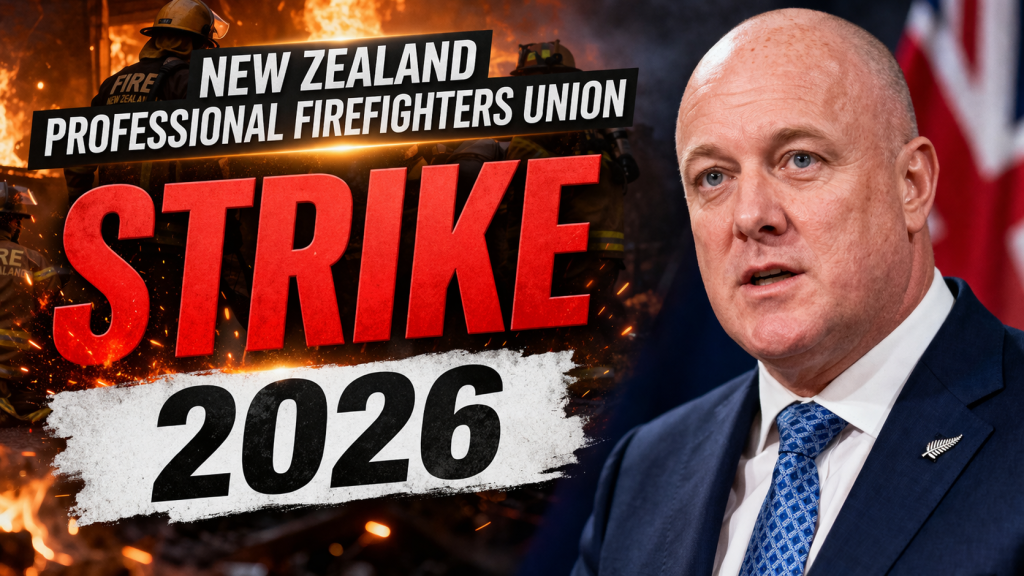 New Zealand Professional Firefighters Union Strike 2026 Firefighters Walk Out Amid Contract Negotiation Dispute