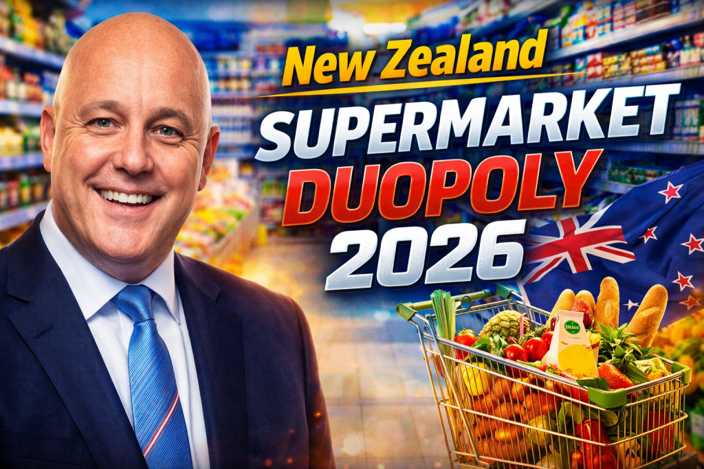 New Zealand Supermarket Duopoly 2026 Price Gouging Concerns Drive Food Inflation Crisis
