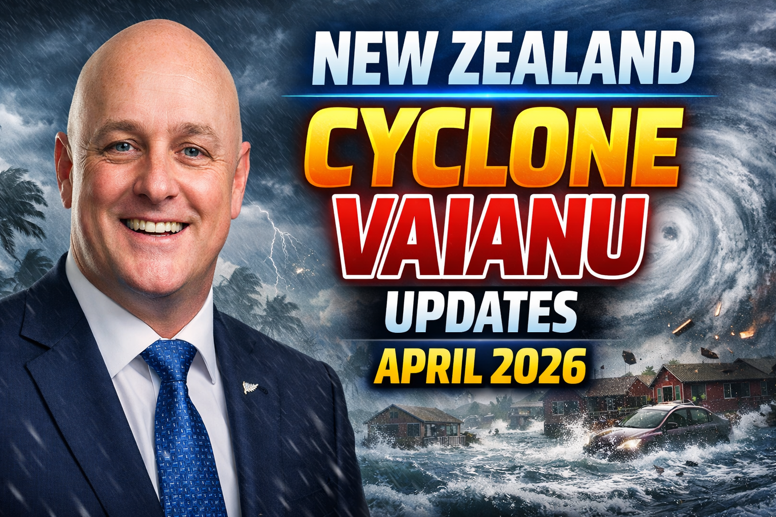 New Zealand Cyclone Vaianu Updates April 2026 – North Island Flood Recovery and MetService Red Alerts Explained