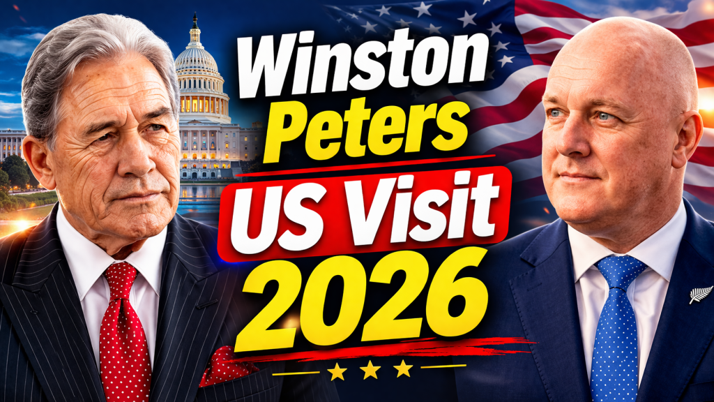 Winston Peters US Visit 2026 – NZ Foreign Policy & Middle East Updates